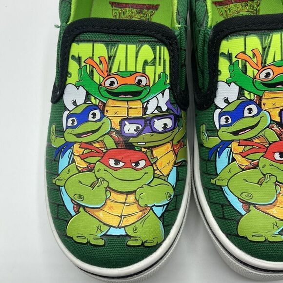 Baby Toddler Boys Slip-On Teenage Mutant Ninja Turtle Shoes Sneakers Size 7 - Picture 2 of 8